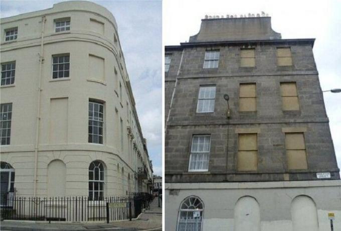 لماذا في انكلترا في المباني التاريخية كما النوافذ immured