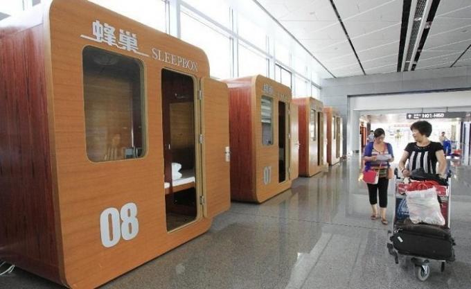 Sleepbox - المحفظة فندق صغير في مطار شيان (الصين).