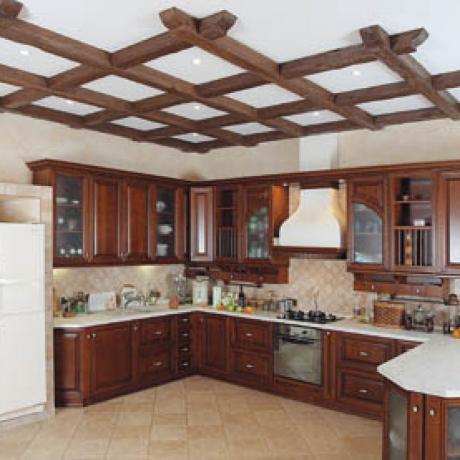 زخرفة السقف في المطبخ (42 صورة) - ماذا تختار؟