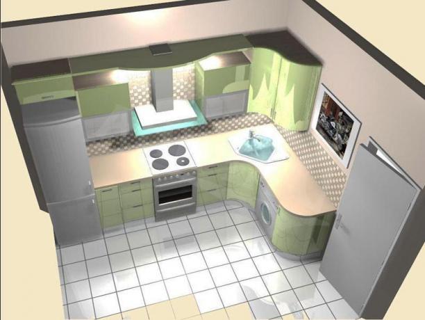 تصميم المطبخ 2 × 3 أمتار (51 صورة): كيف تفعل ذلك بنفسك ، تعليمات ، صور وفيديو تعليمي
