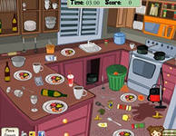 صورة ثابتة من لعبة فيديو للأطفال "تنظيف المطبخ"