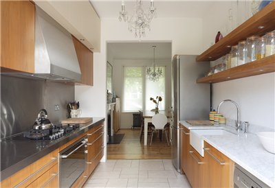 مطبخ طويل ضيق - تصميم (41 صورة) لمساحة مريحة